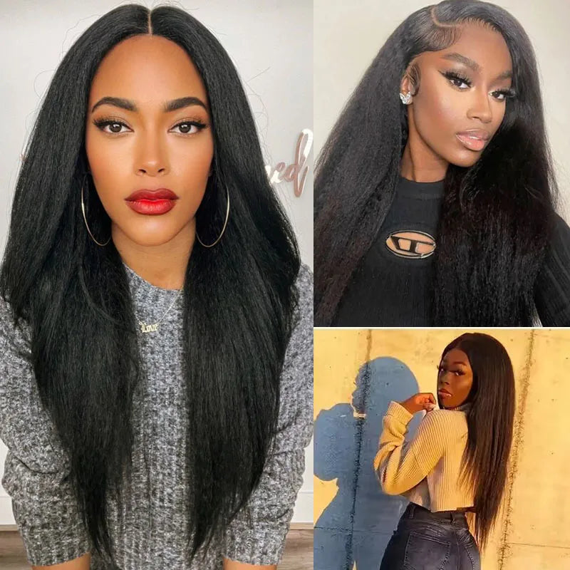 Peruvian Human Hair Kinky Straight Bundles