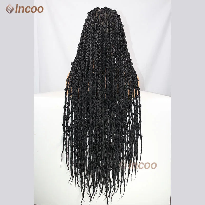 36 Inch Synthetic Braided Butterfly Lace Front Synthetic Wigs - Various Colors Available