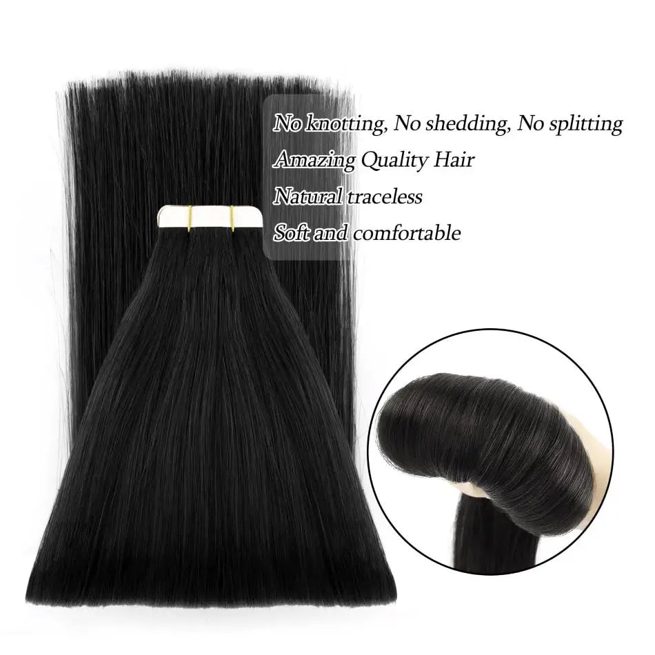 Straight - Tape in Human Hair Extensions 20 Pcs