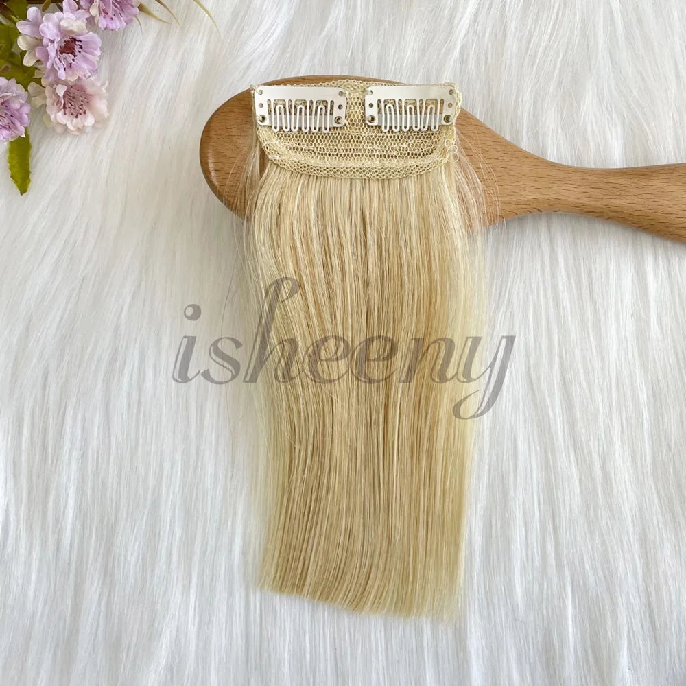 Real Remy Human Hair Clip-In Extensions - Short, Straight Hair Invisible Hairpin Adds Volume & Hides Thinning 10cm-30cm