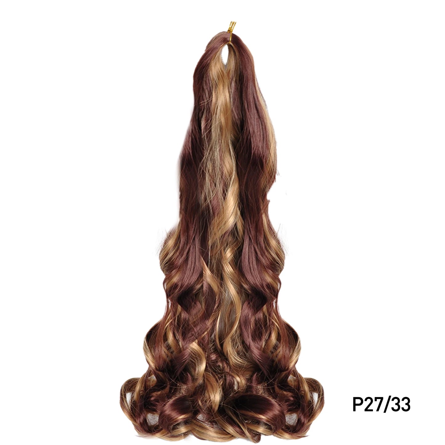 French Spiral Curls Pre Stretched Loose Synthetic Braiding Hair