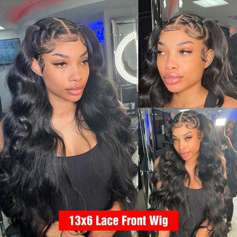 Brazilian Body Wave - Glueless HD Preplucked Lace Frontal Ready to Wear Human Hair Wig