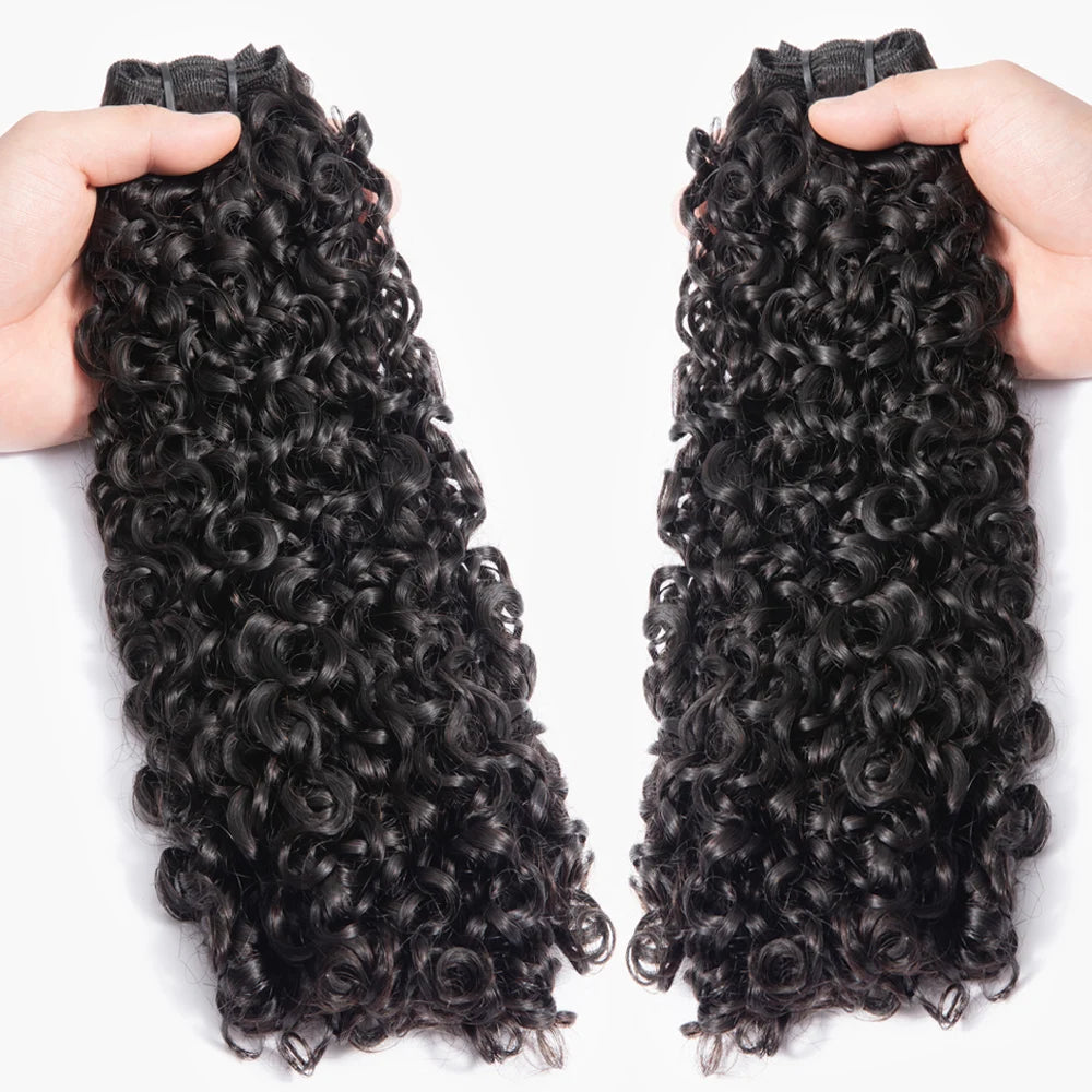 Deep Curly Brazilian Unprocessed Human Hair Weave Bundles