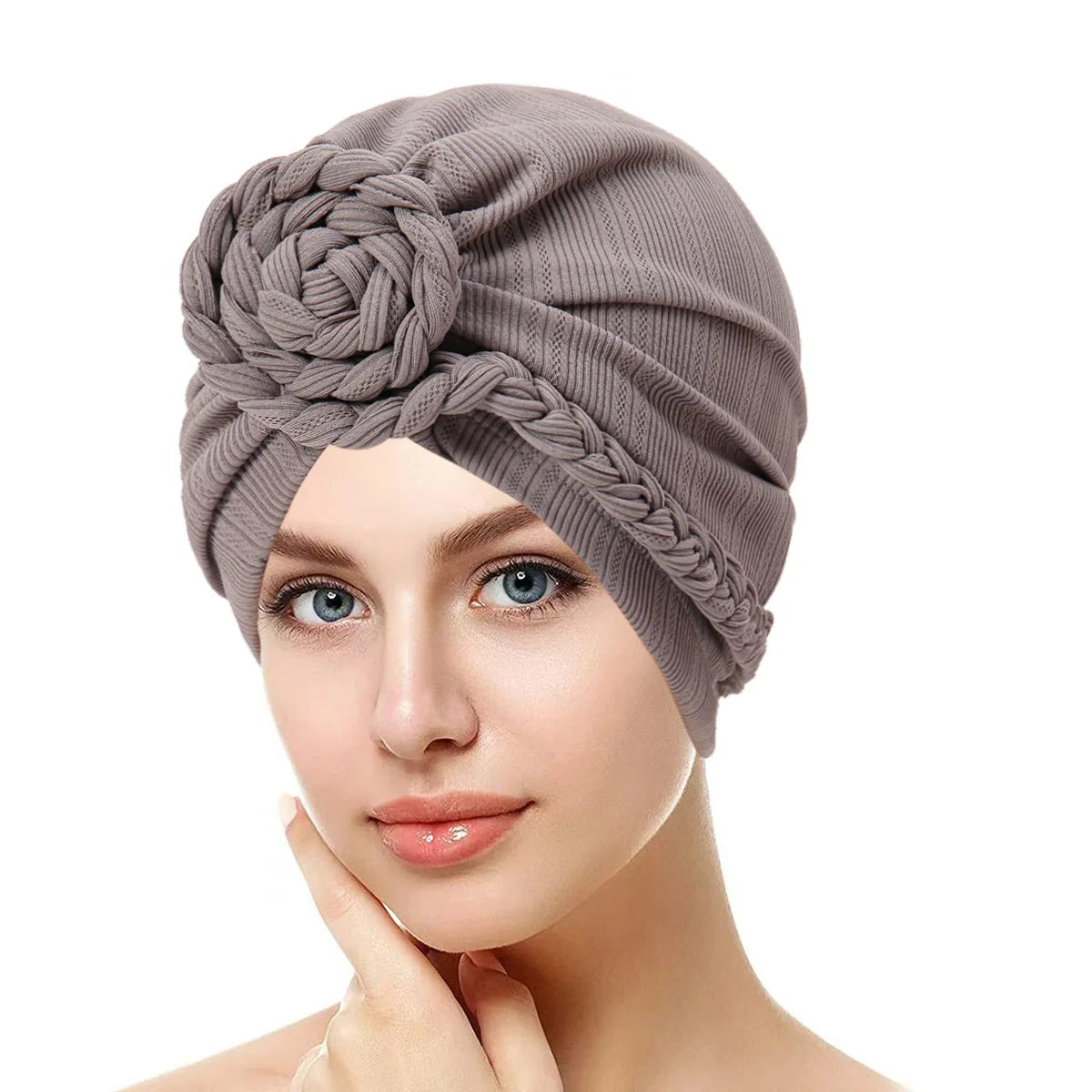 Women's Pleated Turbans in Various Colors