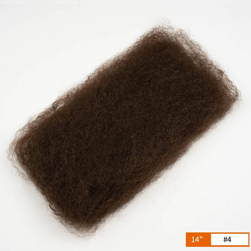 Lightweight Afro Kinky Bulk Braiding Human Hair - Various Colors Available