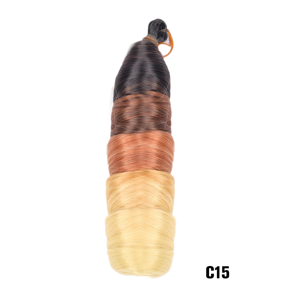 Loose French Spiral Curl Synthetic Pre-Stretched Braiding Hair