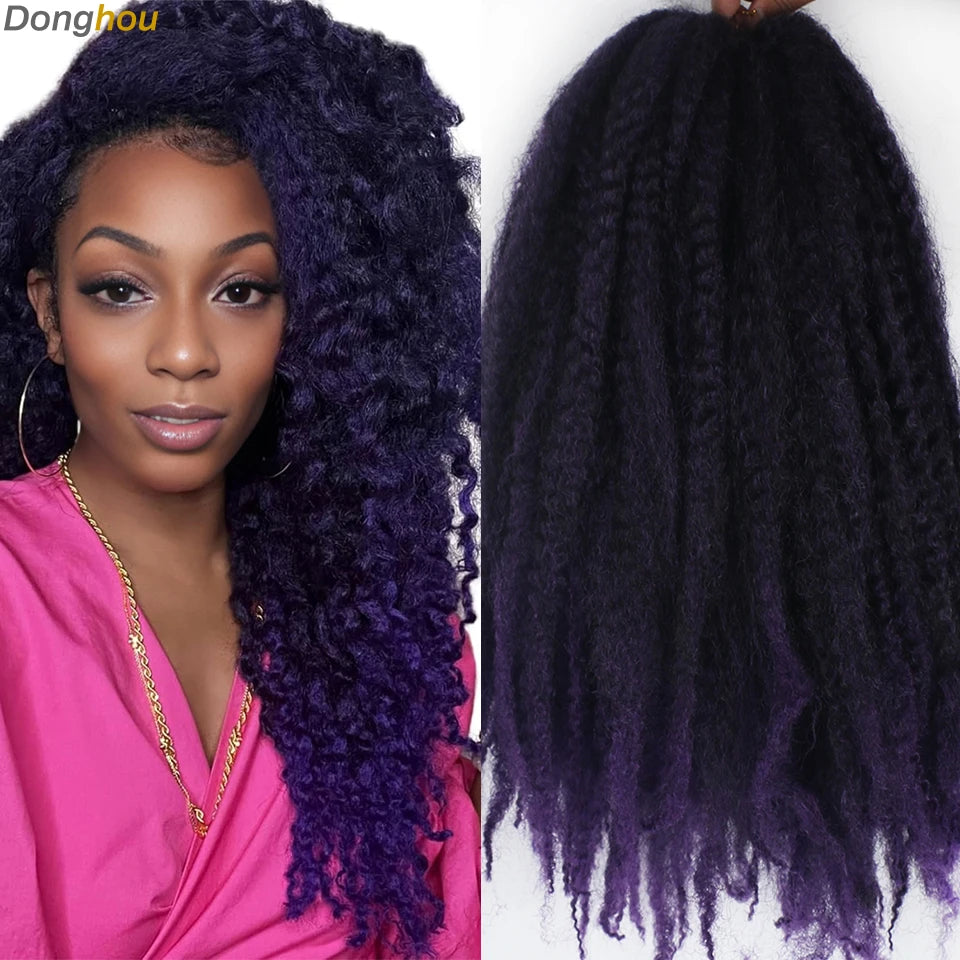 18 Inch Synthetic Marley Braiding Hair - Various Colors Available