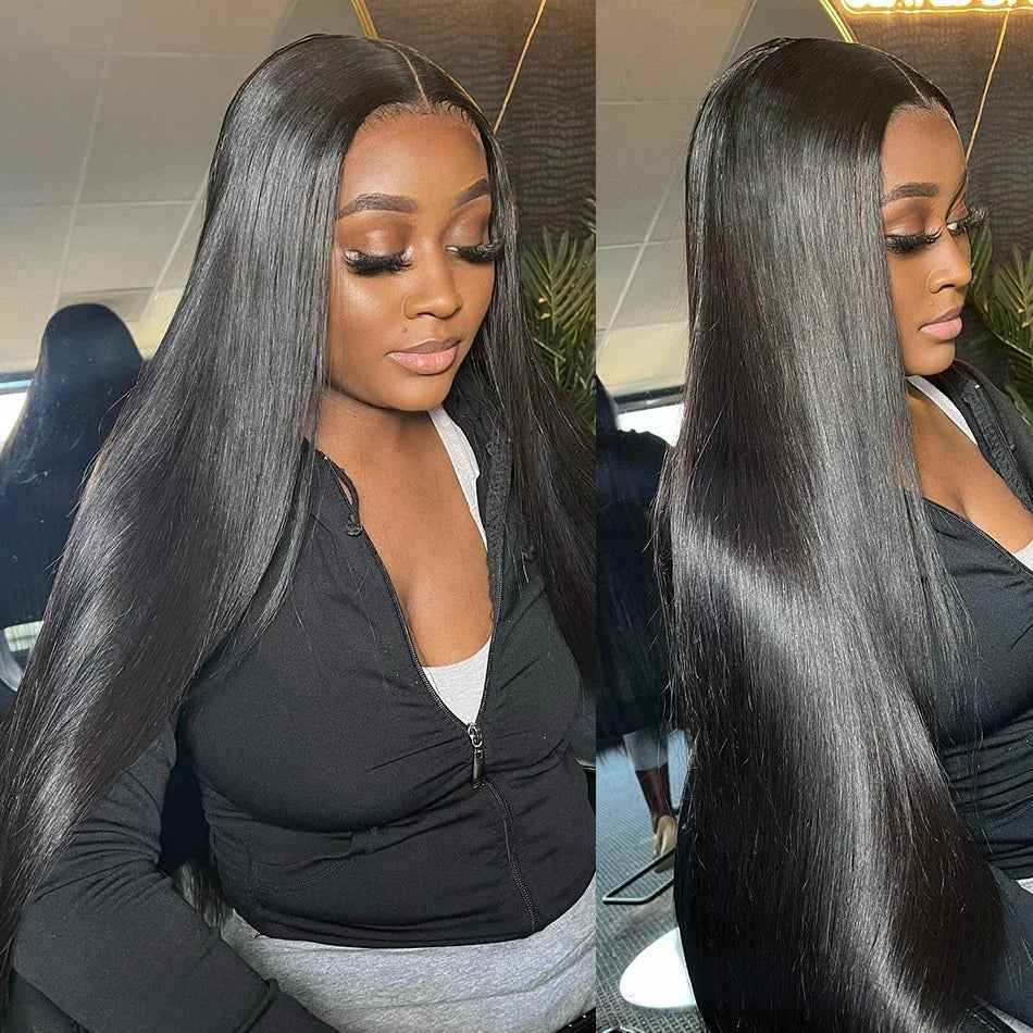 Bone Straight - Glueless Pre-Cut Lace Wear and Go Human Hair Wig