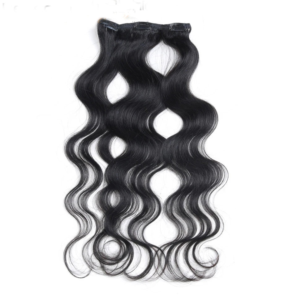 Body Wave Natural Color Remy Human Hair Clip Ins