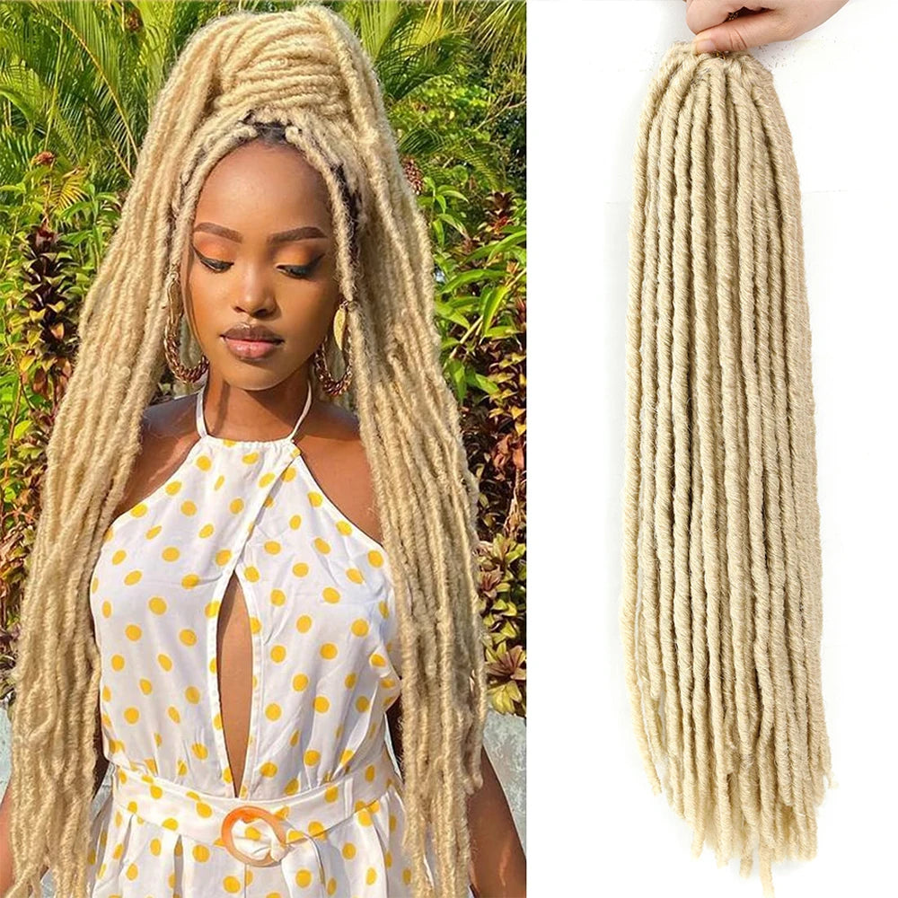 Synthetic Faux Locs Crochet Hair - Various Colors Available