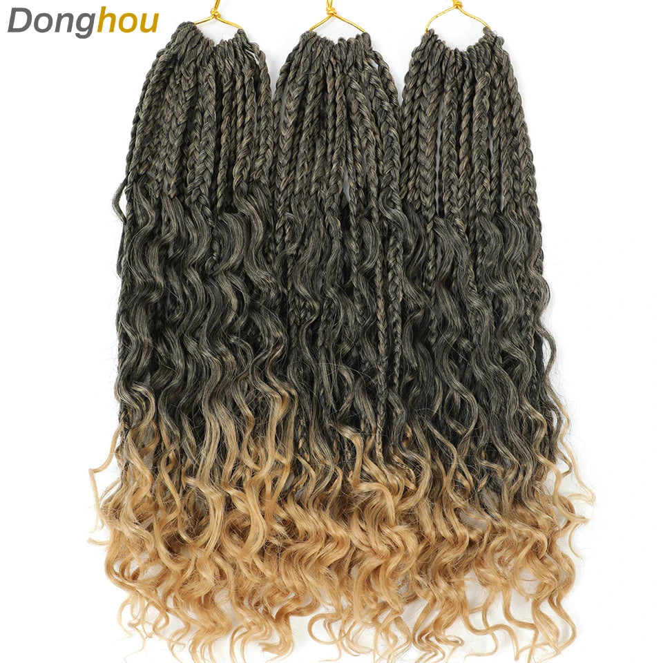 Boho Box Braids Synthetic Crochet Hair