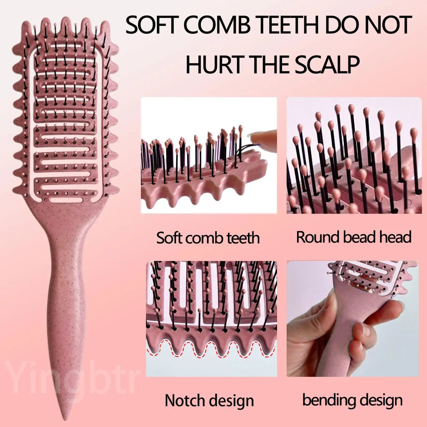 Multi-purpose Hair Styling Brush - Various Colors Available
