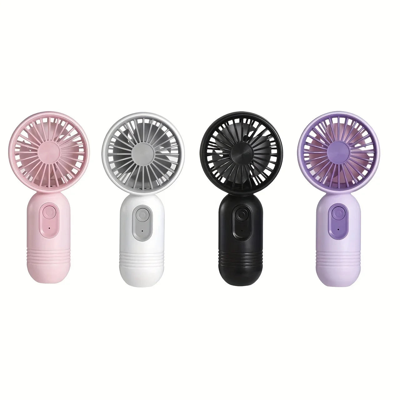 1PC USB Mini Rechargeable Portable Handheld Fan with 3 Speeds