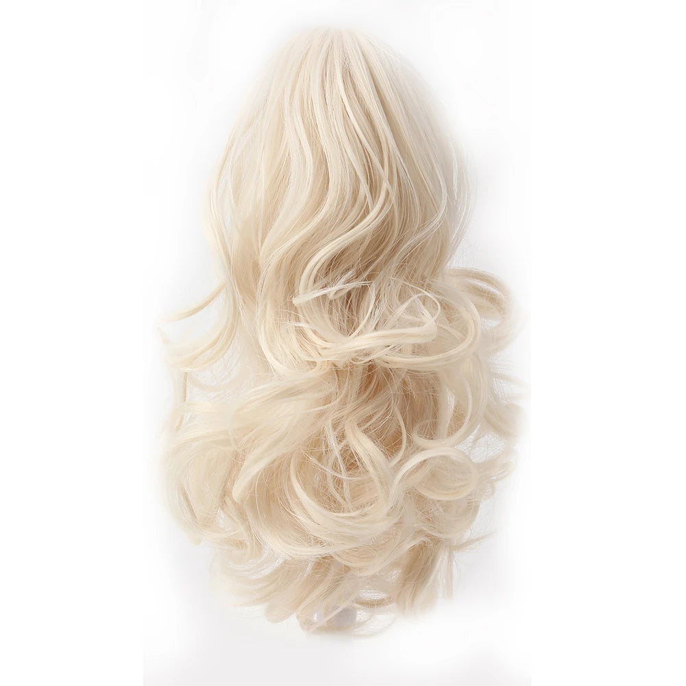 Short Synthetic Curly Claw Clip On Ponytails