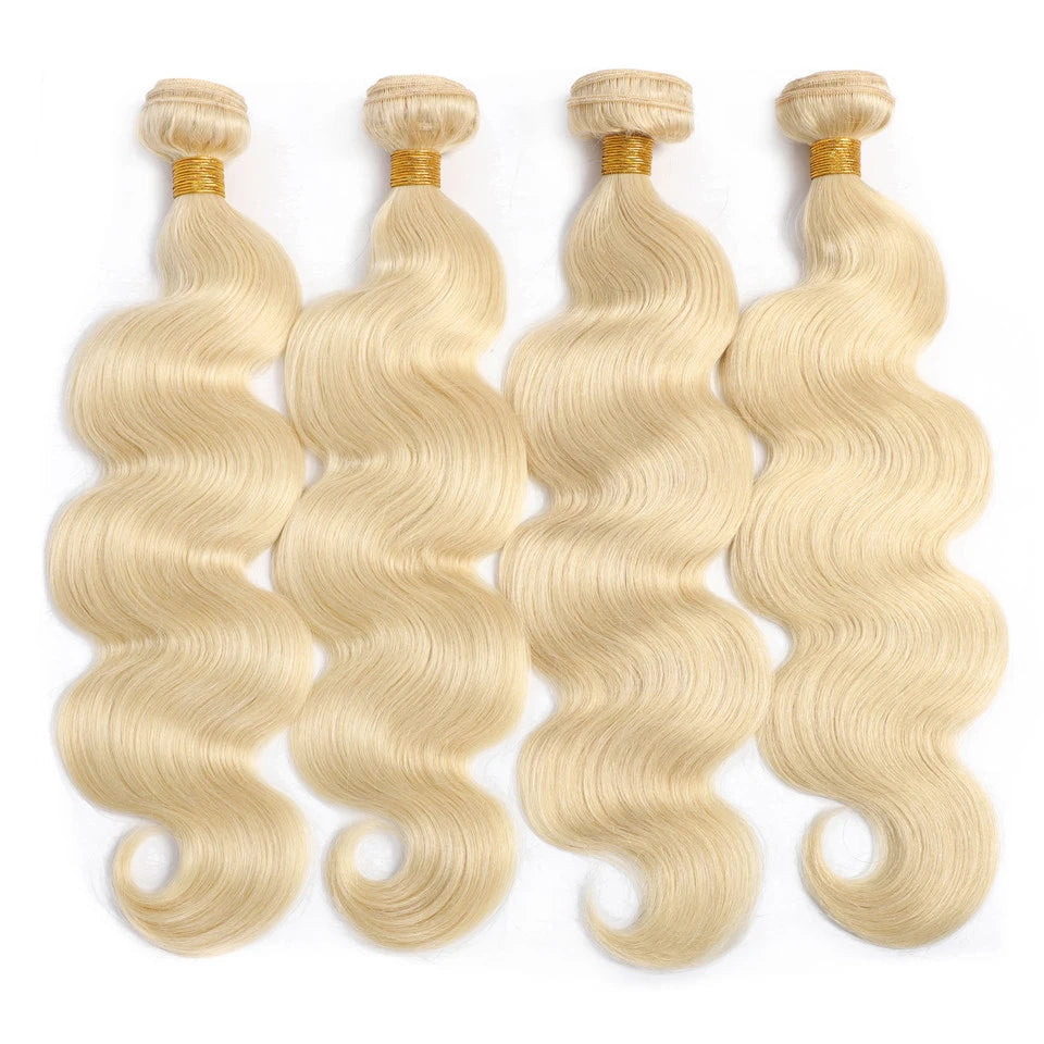 Ombre Blonde Body Wave Bundles - Brazilian Remy 100% Unprocessed Human Hair