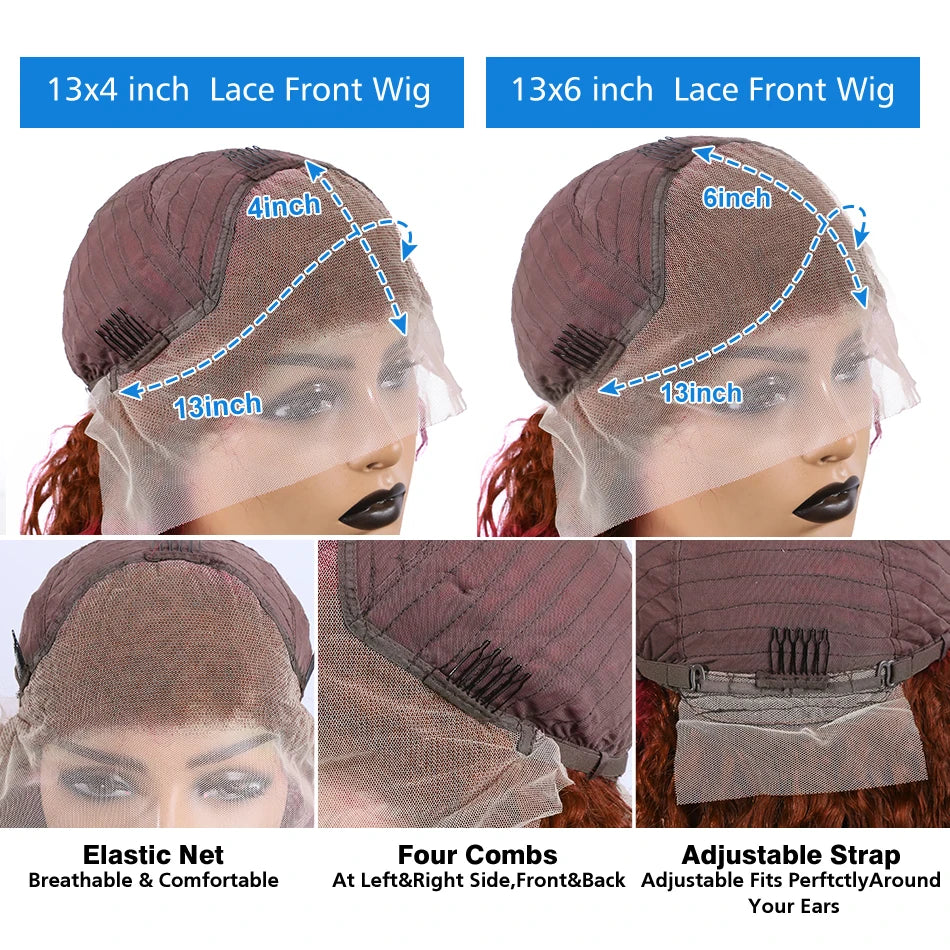Loose Deep Wave - HD Transparent Lace Front Human Hair Glueless Wig