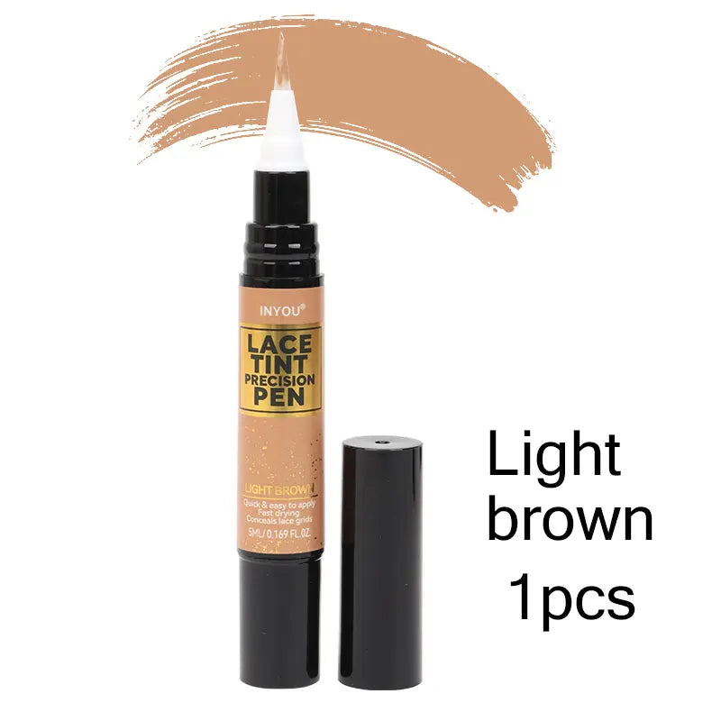 Lace Wig Tint Pen With Brush Applicator - Various Colors Available