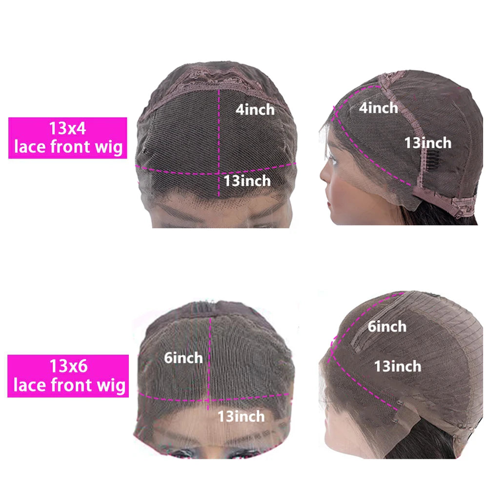 Peruvian Water Wave - 13x6 Transparent Lace Front Human Hair Glueless Wig