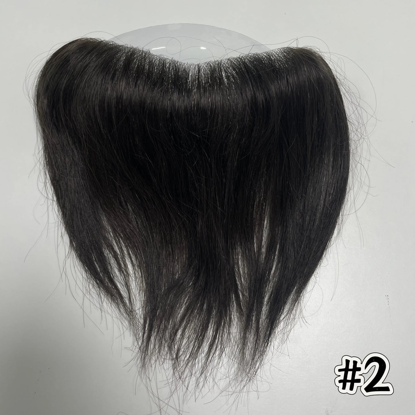 V Frontal Men Toupee Thin Skin PU 2.5x16 V Loop Human Hair Invisible Forehead Hairline
