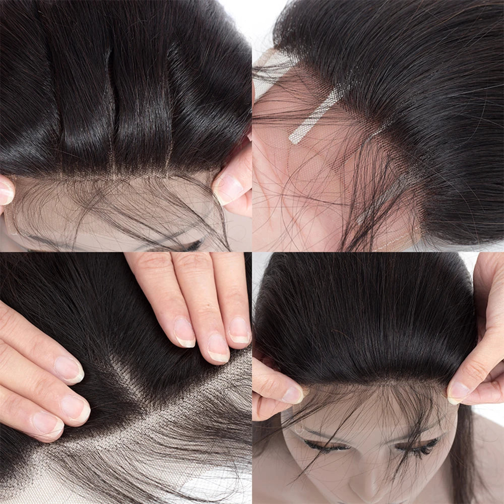 Body Wave Transparent Lace Closure With Baby Hair - Human Hair - Various sizes