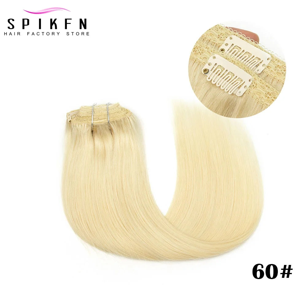 Straight 100% Human Hair Clip Ins - Various Options Available