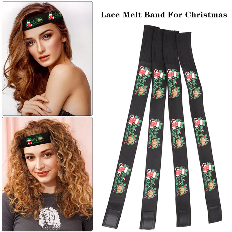 3PC Elastic Melting Lace Headband With Edge Brush/Comb