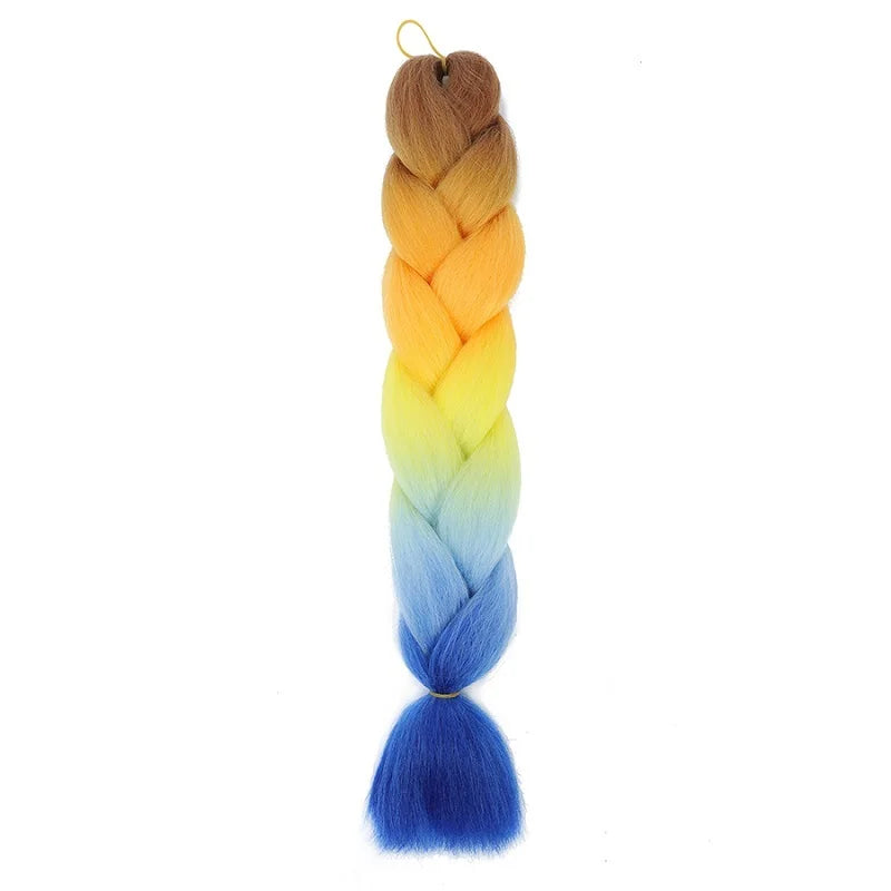 24Inch Synthetic Yaki Jumbo Braiding Hair - Various Colors Available