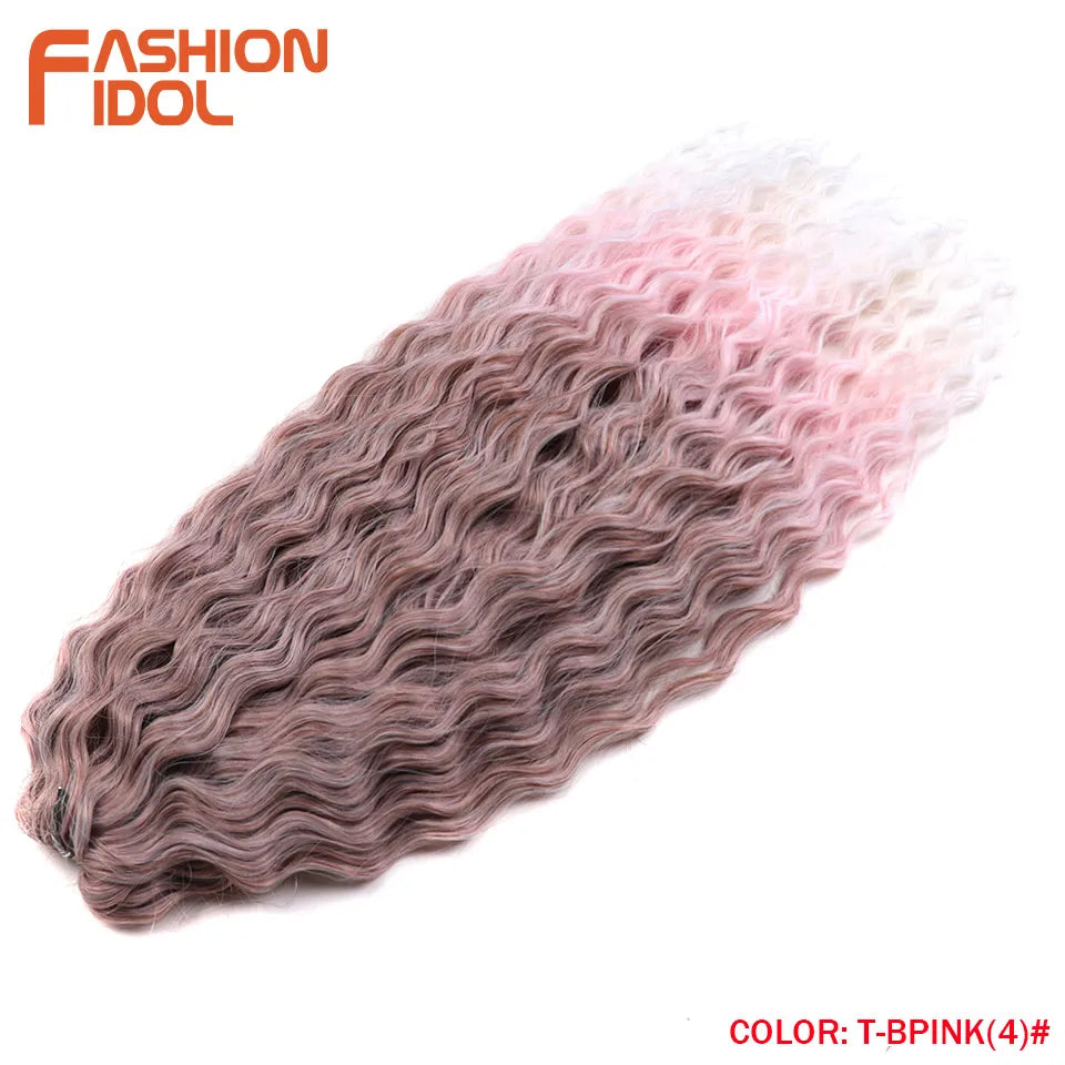 Water Wave Synthetic Crochet Hair 24 Inch - Various Colors Available