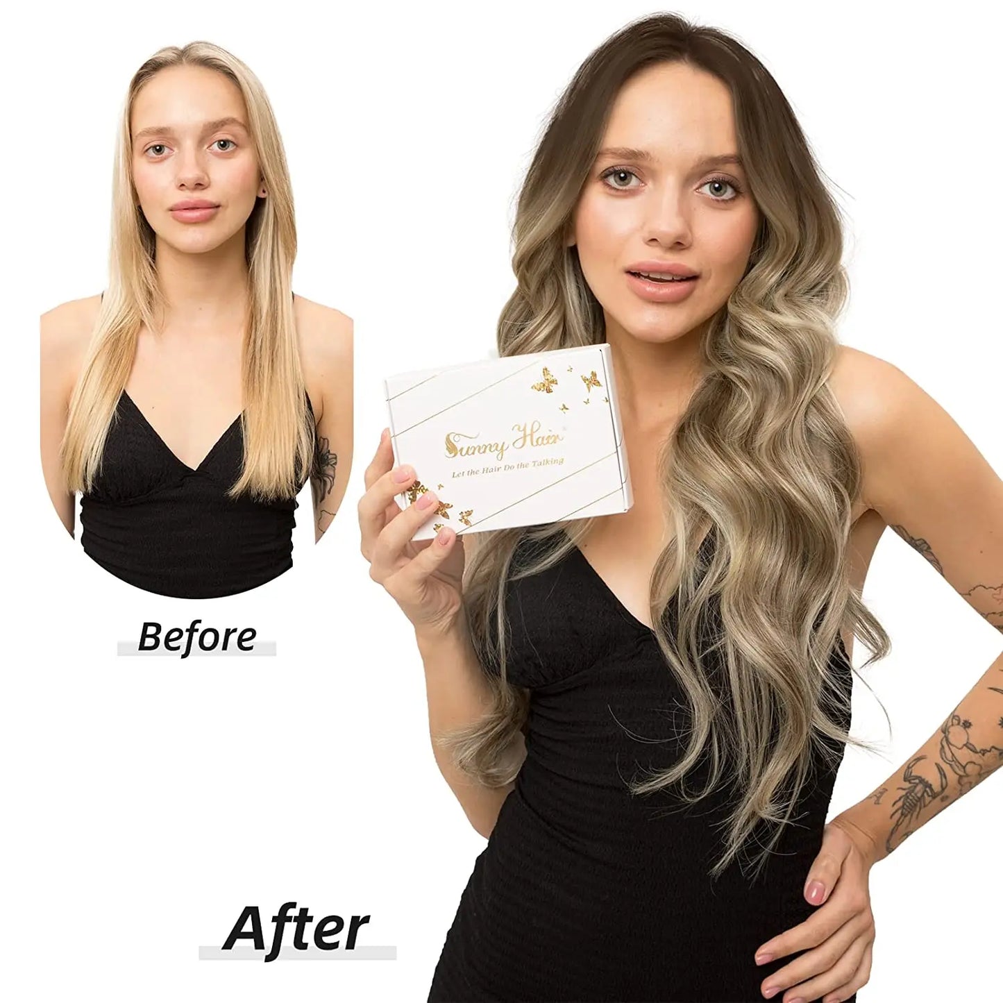 Straight Human Hair Clip Ins - Various Options Available
