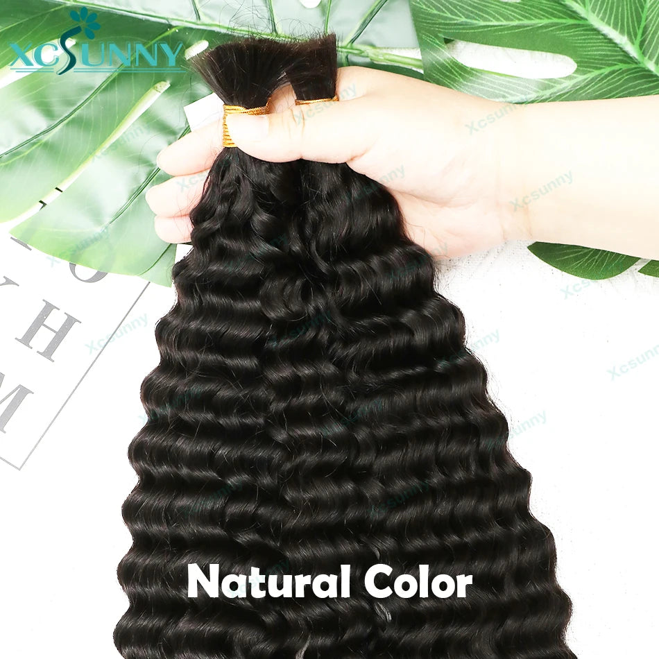 Water Wave Braiding Human Hair - Various Colors Available