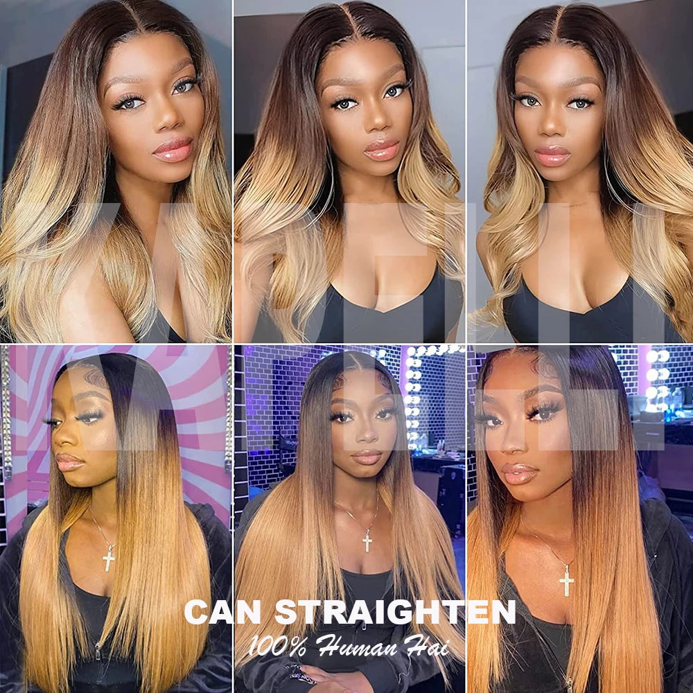 Body Wave Bundles Human Hair - Ombre Colored