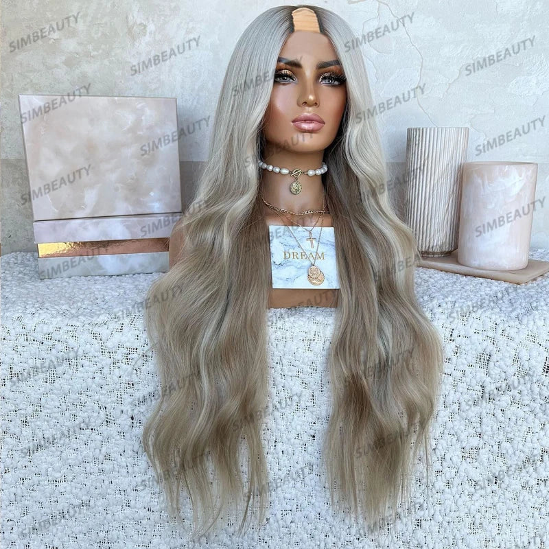 Body Wave U Part Human Hair Wigs - Various Colors Available