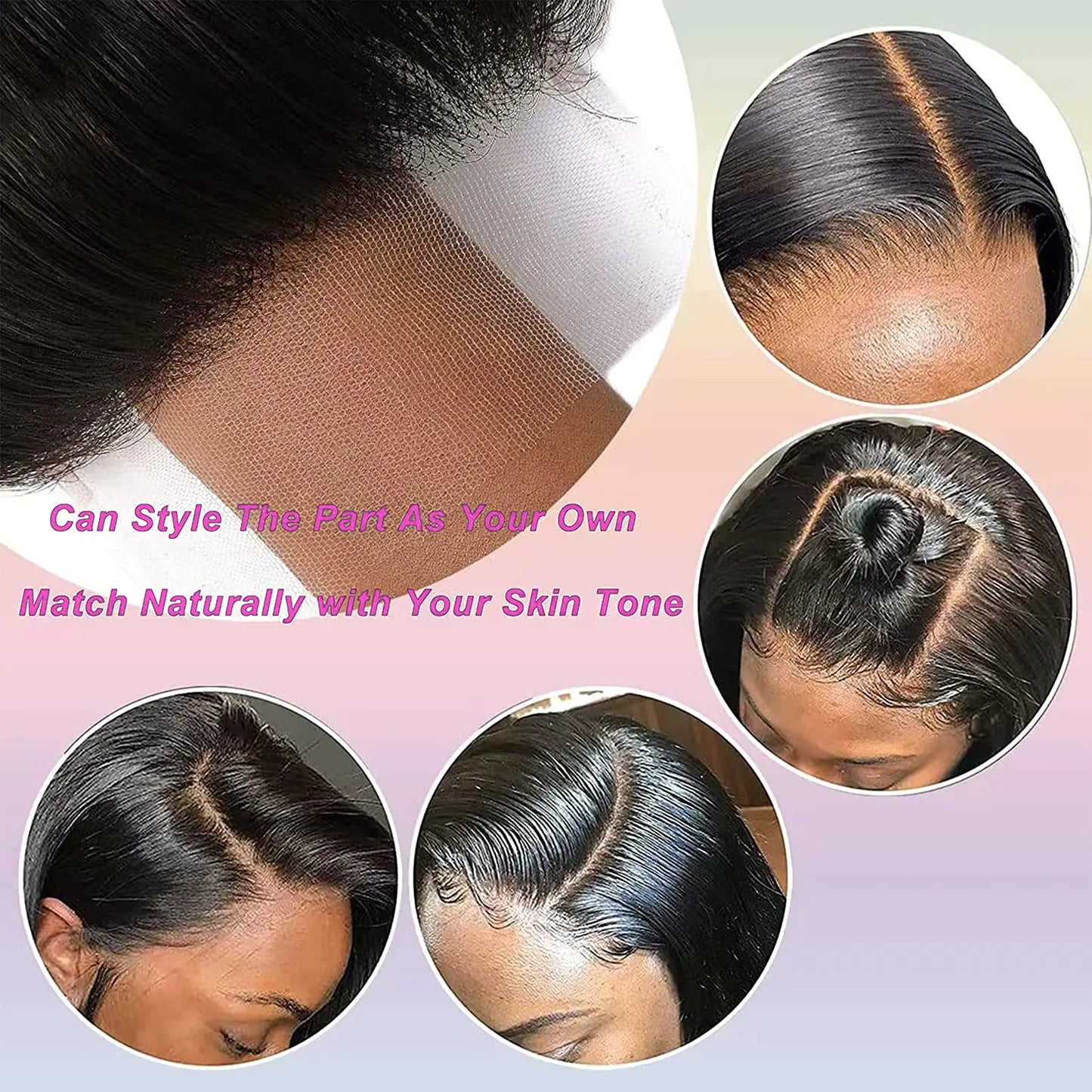Brazilian Human Hair HD Transparent Lace Frontal or Closures - Various Options Available