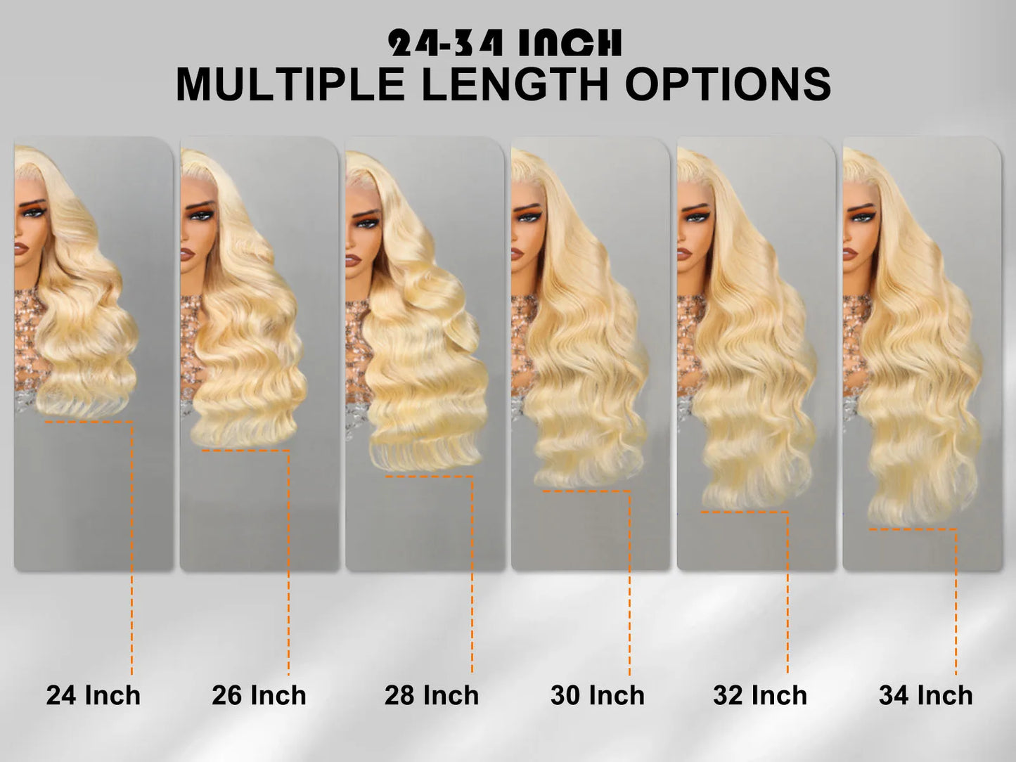 Blonde Bone Straight - HD Transparent Lace Frontal Human Hair Wig