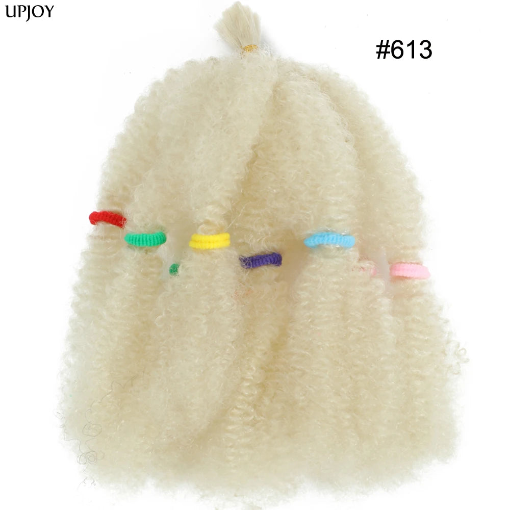 Afro Kinky Curly Marley Synthetic 12inch Hair - Various Colors Available