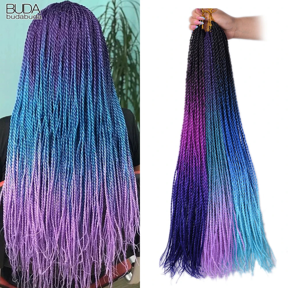 Synthetic Long Pre-Looped Box Braids Crochet Hair