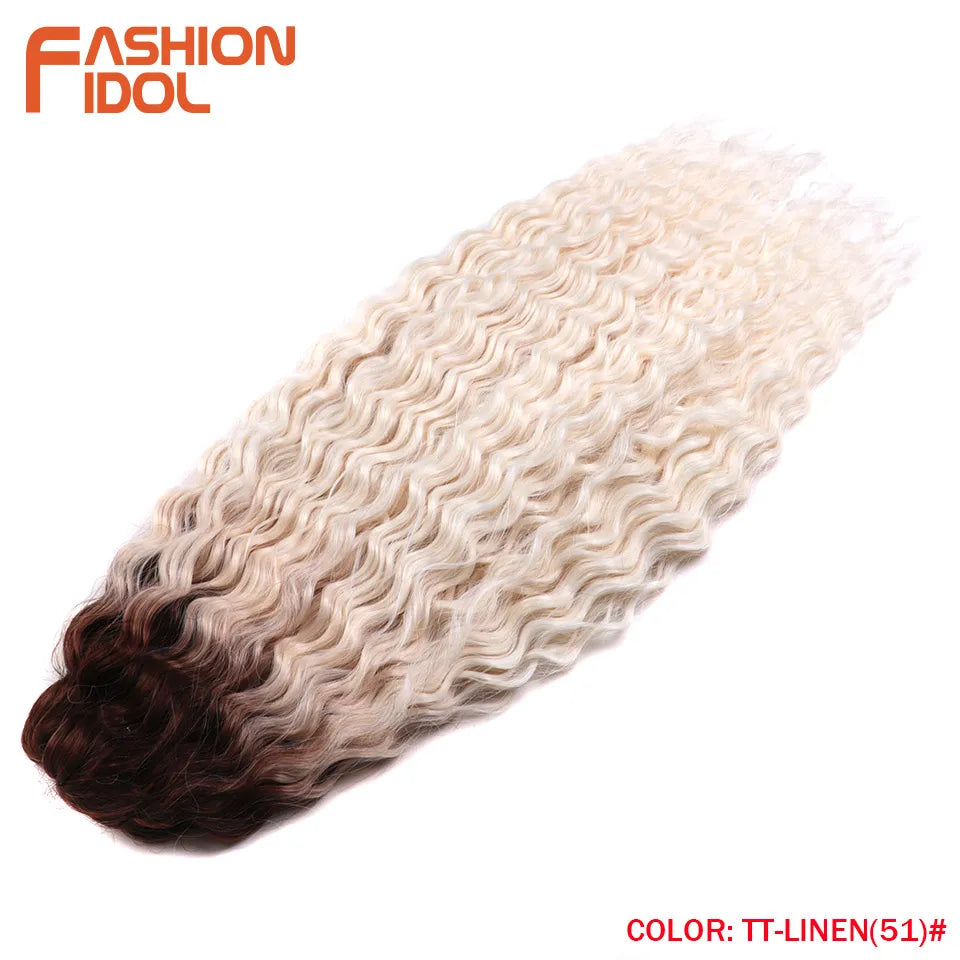 Water Wave Synthetic Crochet Hair 24 Inch - Various Colors Available