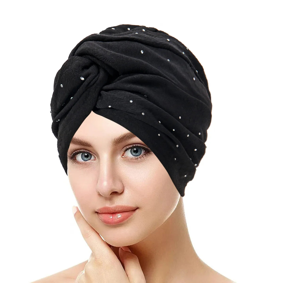 Women's Pleated Turbans in Various Colors