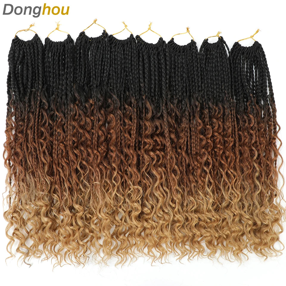 Boho Box Braids Synthetic Crochet Hair