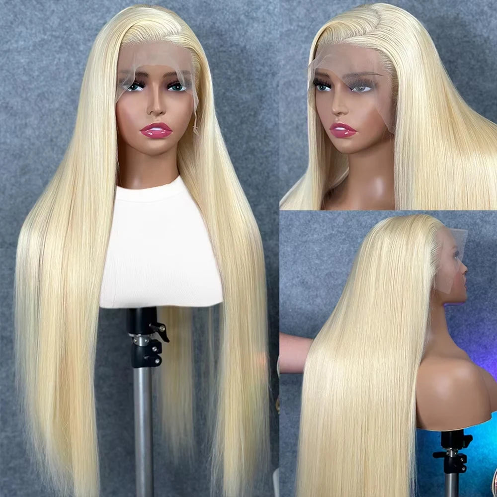 Blonde Bone Straight - HD Transparent Lace Frontal Human Hair Wig