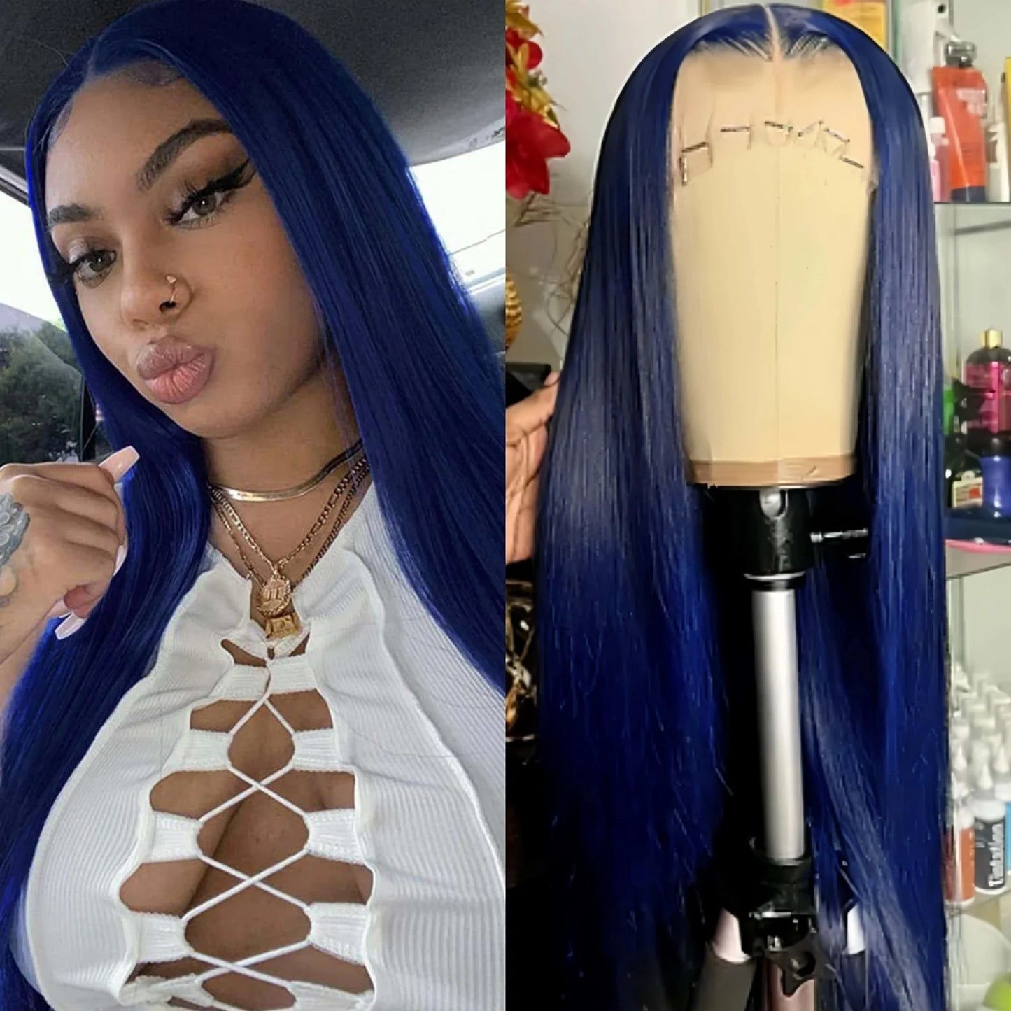 Synthetic Long Straight Lace Front Wigs - Various Colors Available