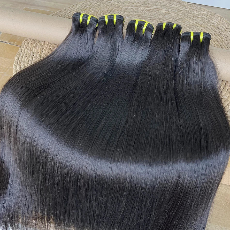 Bone Straight 100% Unprocessed Raw Virgin Human Hair Bundles