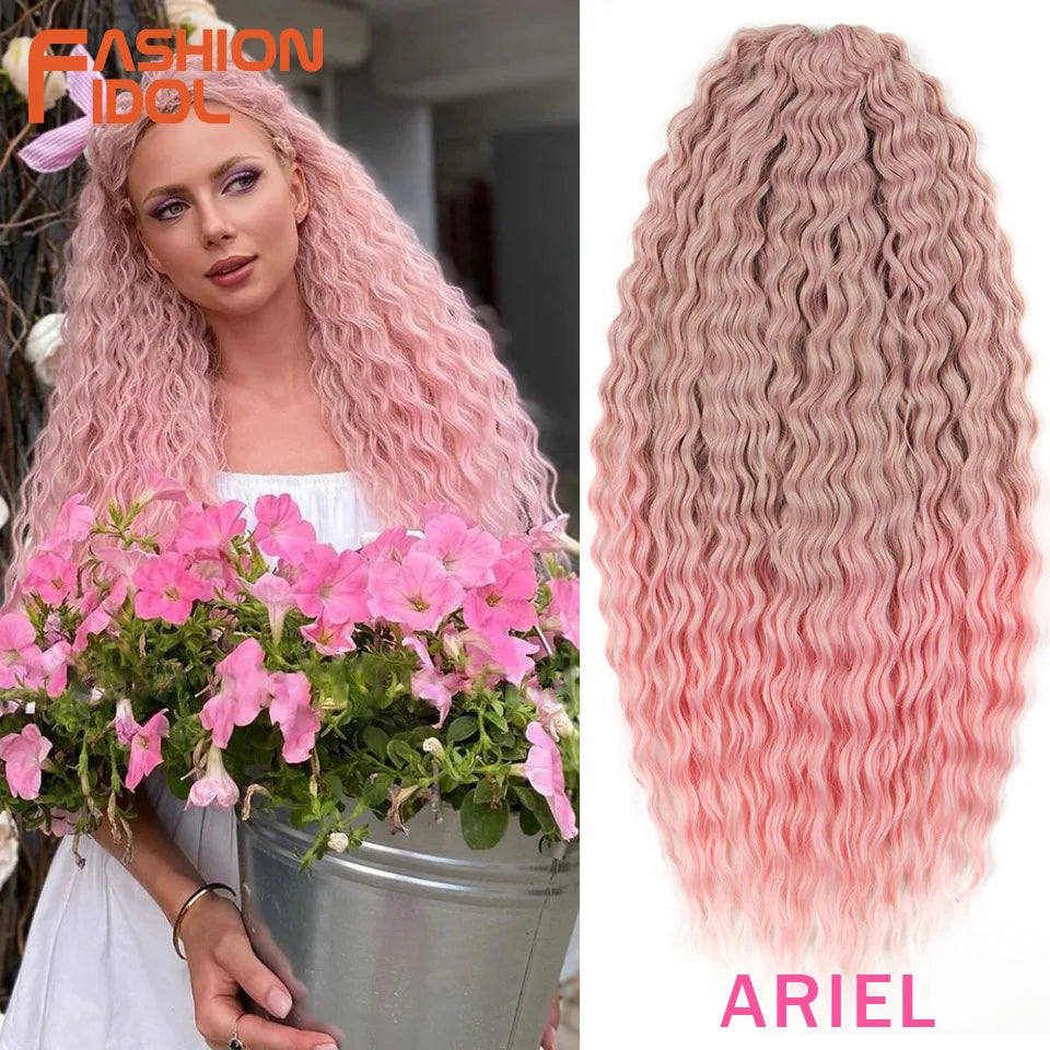 Water Wave Synthetic Crochet Hair - Various Colors Available