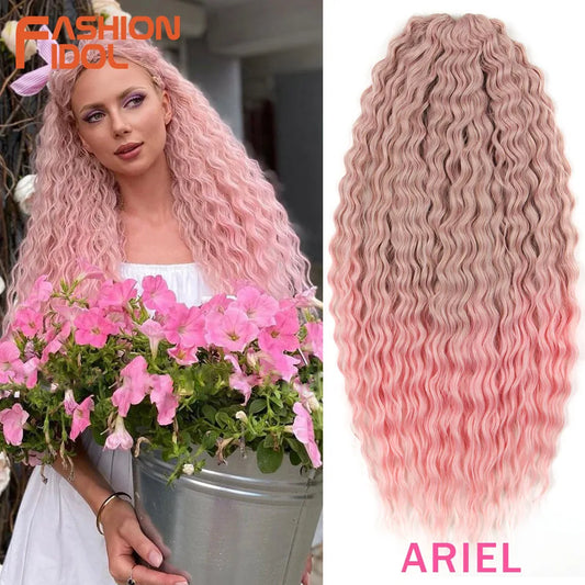 Water Wave Synthetic Crochet Hair - Various Colors Available