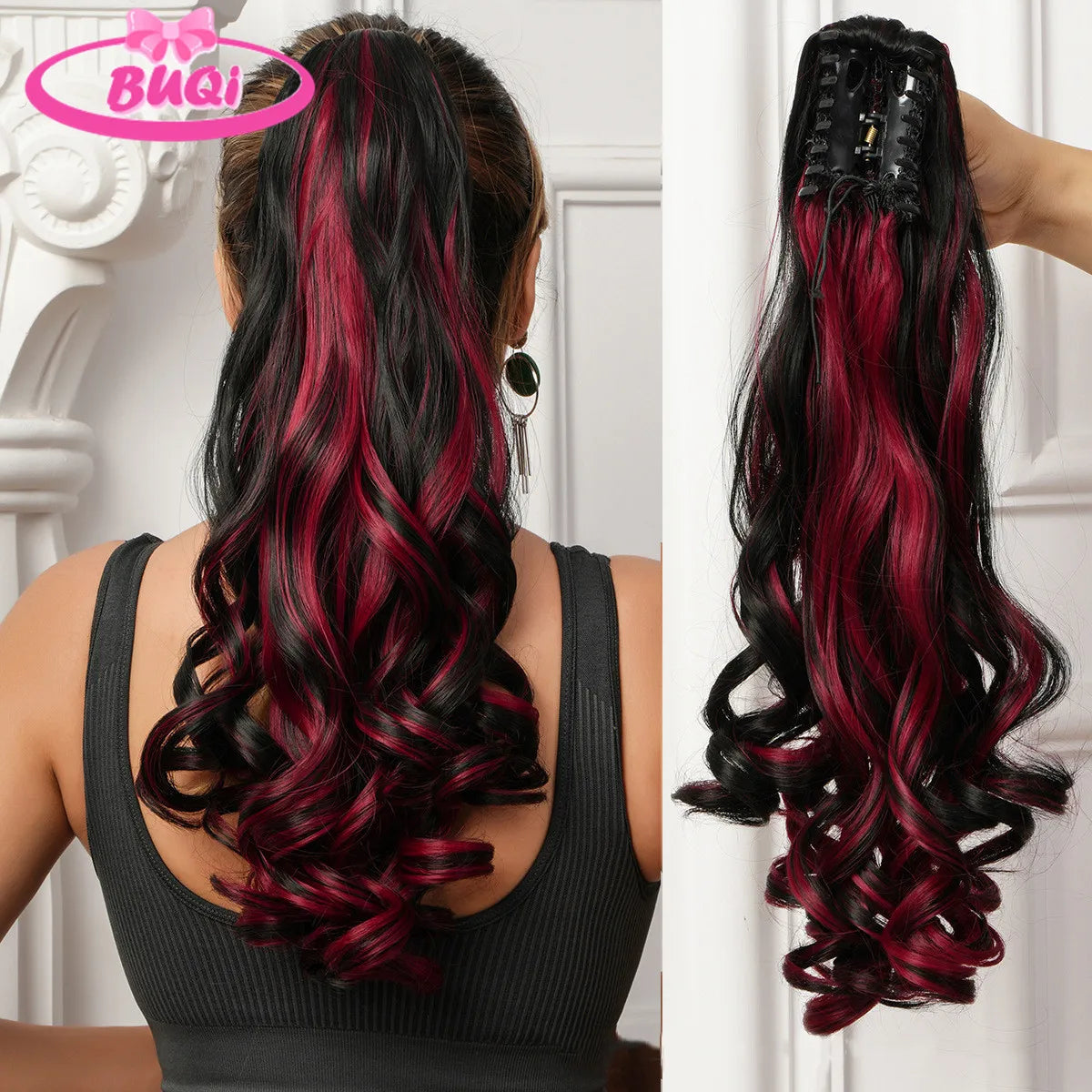 Body Wave Claw Clip On Synthetic Ponytails - Various Options Available