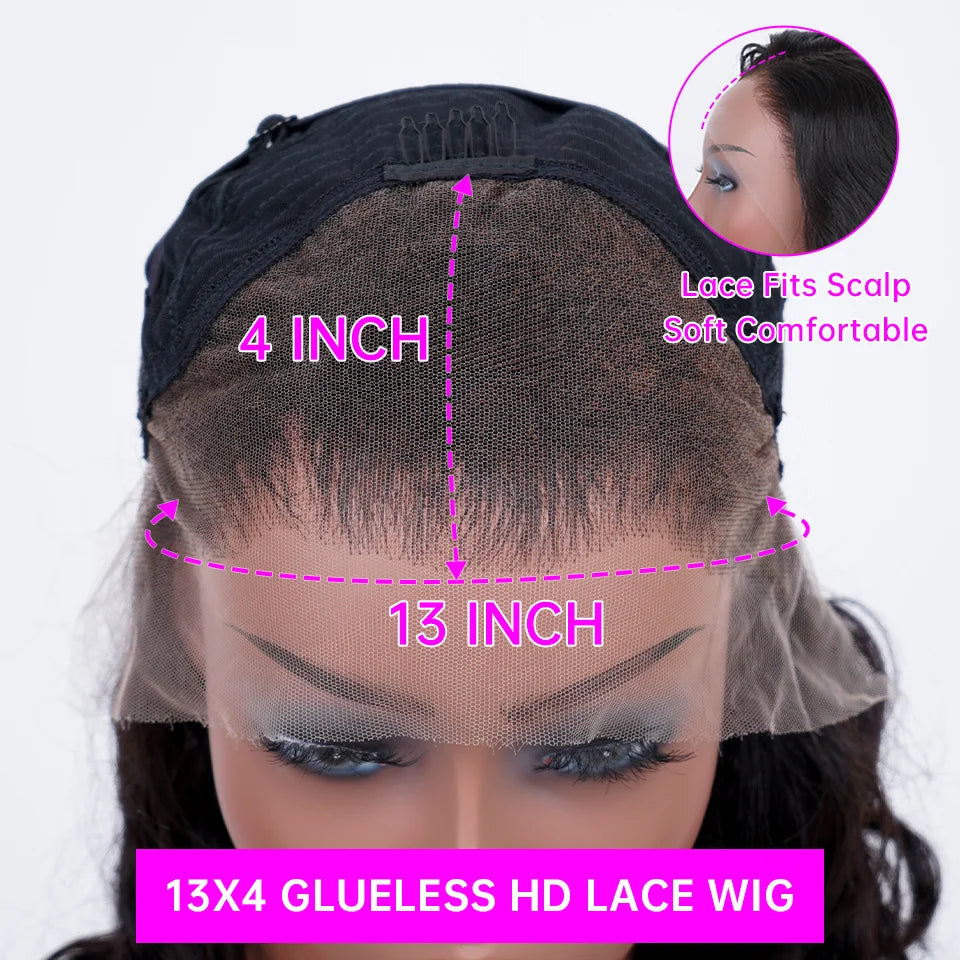 Chocolate Brown Bone Straight - HD Lace Front Human Hair Wig
