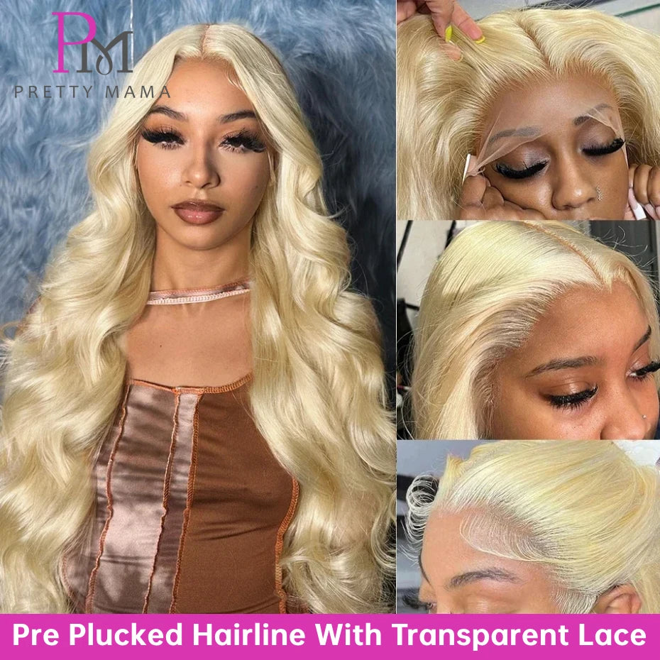 Cyan Blue Lace Body Wave - Human Hair Pre Plucked Lace Front Wig