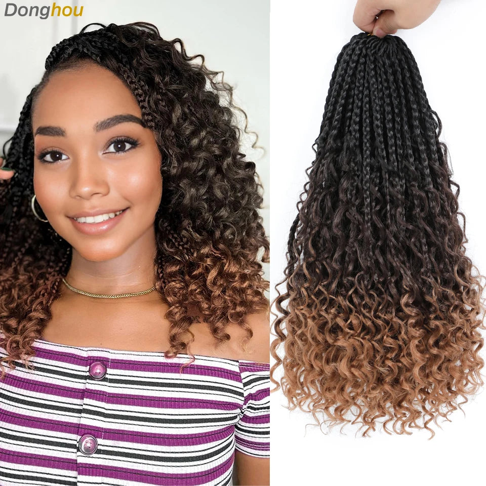Boho Box Braids Synthetic Crochet Hair