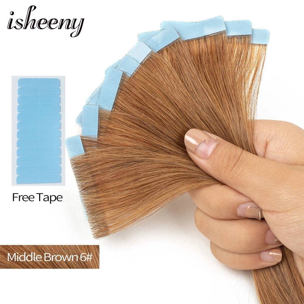 PU Skin Weft Invisible Tape-Ins Human Hair