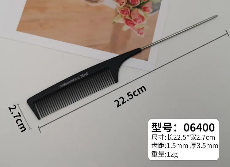 Professional Hair Tail Stainless Steel Styling Combs - Sold Separately
